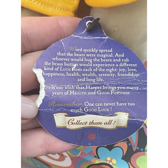 VTG 1996  Pickford Brass Button Bear Harper  Stuffed Animal w/ Outfit & Hat - Picture 7 of 9